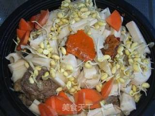 牛尾杂蔬汤的做法步骤：5