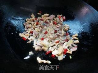 薄荷炒鸡杂的做法步骤：7