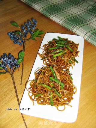【豇豆肉丝炒面】的做法步骤：15