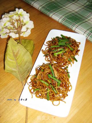 【豇豆肉丝炒面】的做法步骤：16