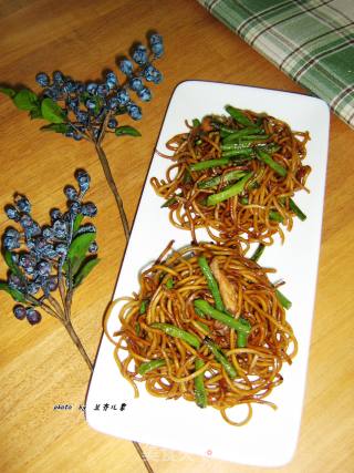 【豇豆肉丝炒面】的做法步骤：19