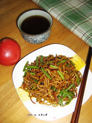 【豇豆肉丝炒面】的做法步骤：23