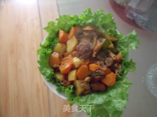 土豆胡萝卜炖鸭腿的做法步骤：14