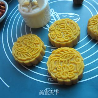 熟面花生馅月饼的做法步骤：9