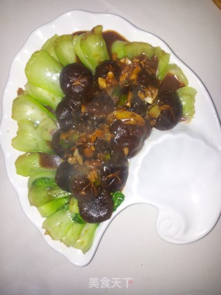 香菇油菜的做法步骤：7