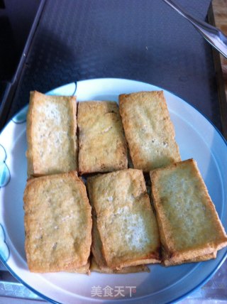 妈妈的私家菜----熊掌豆腐生爆肉的做法步骤：3
