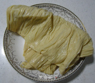 小白菜炒豆筋的做法步骤：1