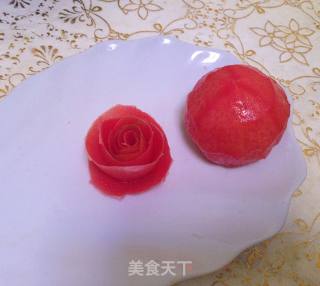 【黑椒培根金针卷】--附西红柿皮玫瑰花做法的做法步骤：18