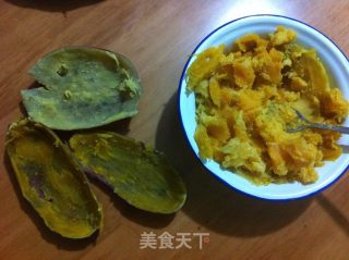 芝士焗蕃薯的做法步骤：2