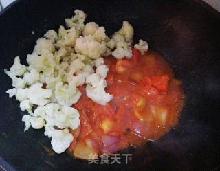 【西红柿炒菜花】--酸酸甜甜就是我的做法步骤：7