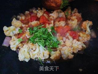 【西红柿炒菜花】--酸酸甜甜就是我的做法步骤：8