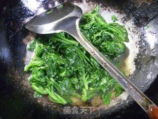 清炒蒿菜的做法步骤：5