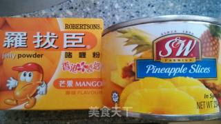 菠萝啫喱的做法步骤：1