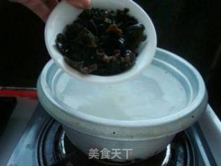 鸡肉木耳粥的做法步骤：7