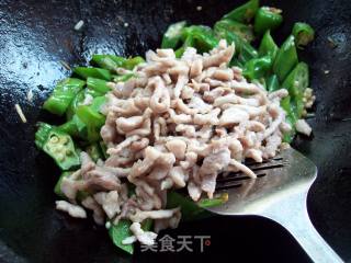 秋葵肉丝的做法步骤：11