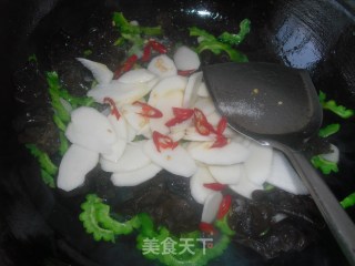 素炒苦瓜山药片的做法步骤：6