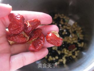 红枣黑豆浆的做法步骤：5