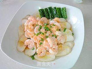 杏鲍菇蒸虾仁的做法步骤：11