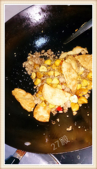 27的烹饪日记——剩菜剩饭的华丽转身之“黄金面皮烧板栗”的做法步骤：10