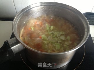 蔬菜月饼粥的做法步骤：6