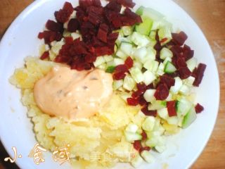 我的深夜食堂菜--双味土豆泥的做法步骤：5