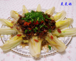 蒜蓉粉丝蒸娃娃菜的做法步骤：10