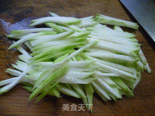 咸菜里脊肉炒夜开花的做法步骤：3