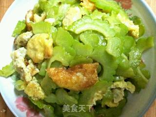 苦瓜炒蛋的做法步骤：5