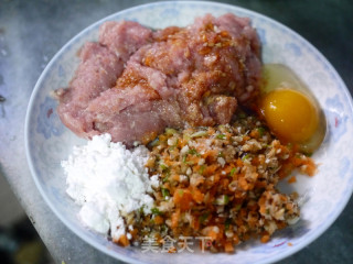 宝宝版蔬菜肉丸子的做法步骤：2