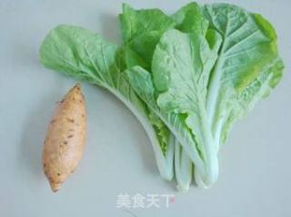 红薯白菜汤的做法步骤：1