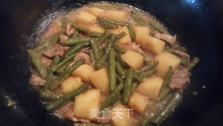 豆角土豆炖肉的做法步骤：8