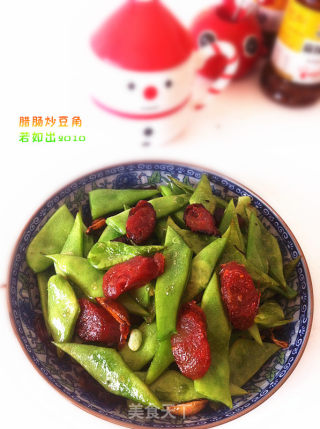 腊肠炒豆角的做法步骤：14