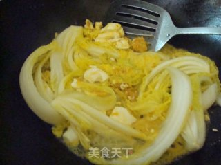 咸鸭蛋焗娃娃菜的做法步骤：6