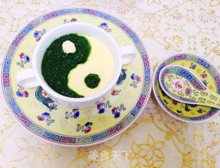【太极牛奶炖蛋】---阴阳生两仪，两仪生四象的做法步骤：10