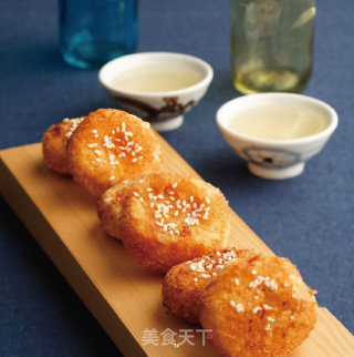 炸南瓜饼的做法步骤：1