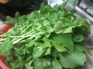 萝卜缨蒸饺的做法步骤：1