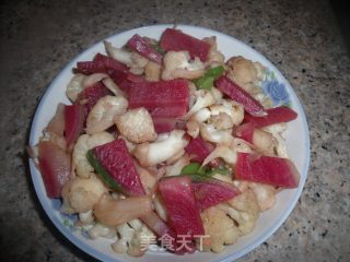 炒菜花的做法步骤：13