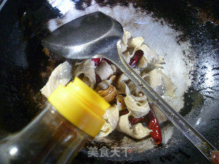 辣炒花菜面筋的做法步骤：5