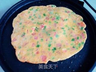 番茄鸡蛋饼的做法步骤：8
