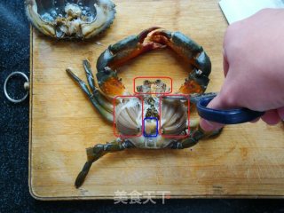 ＜鲁菜＞酱炒青蟹的做法步骤：3