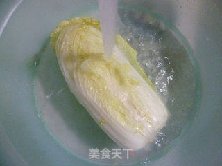 娃娃菜炒大油方的做法步骤：2
