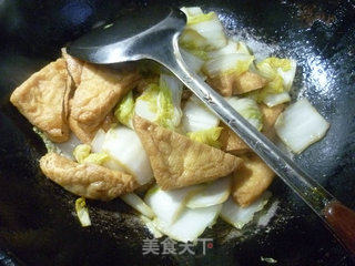 娃娃菜炒大油方的做法步骤：11