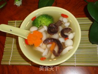 小蘑菇海参汤——营养从早餐开始的做法步骤：5
