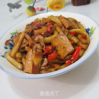 香干米虾炒粉条的做法步骤：7