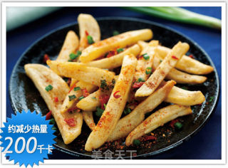 亚洲辣味薯条的做法步骤：1