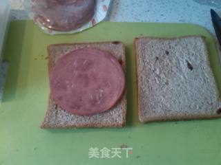 牛肉火腿西多士的做法步骤：2