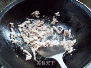双椒秋葵肉丝的做法步骤：4