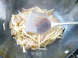 茭白炒肉片的做法步骤：9