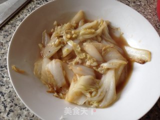 简易版醋溜白菜的做法步骤：4