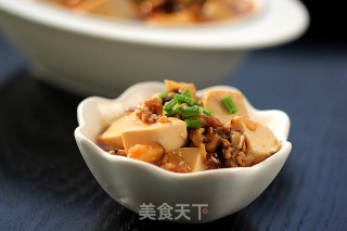 香菇肉末豆腐的做法步骤：12